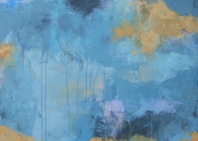 Mary Kolada Scott Out of the Blue 30 x 30 inches acrylic